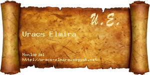 Uracs Elmira névjegykártya